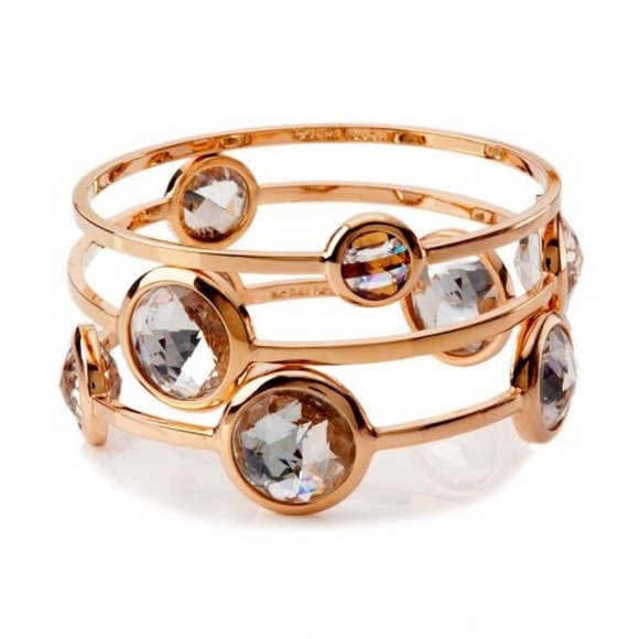 henri bendel Jewelry - Henri Bendel Round Multistone Bangle Set